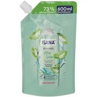 ISANA Duschgel Aloe Vera, 600 ml, Nachfüllbeutel mit Schraubverschluss