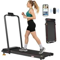 Vankel Laufband klappbar, 1-12km/h, bis 120kg, mit Steigung 8% (Fernbedienung), LED-Display, Bluetooth, WLAN