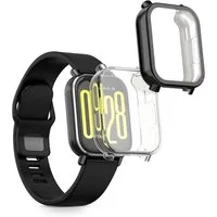 kwmobile Smartwatch-Hülle 2x Silikon Hülle für Xiaomi Redmi Watch 5 Active, Schutzhülle Fullbody Display Cover Set aus Silikon