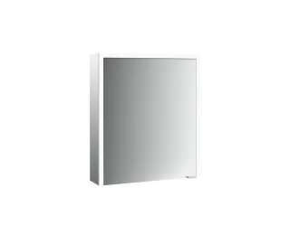 emco LED-Lichtspiegelschrank Prime 3 Aufputz, 600 mm, Anschlag links Rückwand weiß, 949707300 949707300