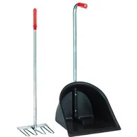 Kerbl Rechen KERBL Mistboy schwarz Höhe 75 cm, Mistkratzer für die Reinigung von