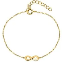 Unique Silberarmband Vergoldetes 925er Silberarmband Infinity für Damen von Unique