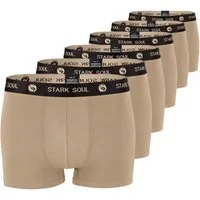 Stark Soul® Boxershorts Herren Boxershorts, Hipster im 6er Pack, Baumwoll-Unterhosen 6er-Pack