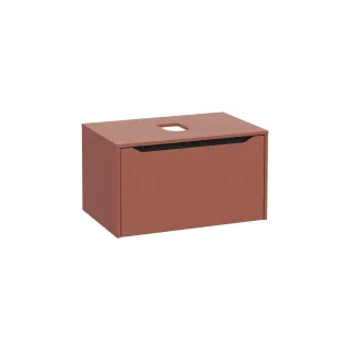 VitrA New Integra Square Waschtischunterschrank (Aufsatzwaschtisch) mit 1 Vollauszug 76 Matt,80277 80277