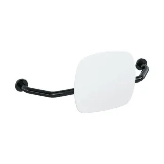 Hewi 801 Rückenstütze 801.51.917190 Wandabstand 230mm, Lehne signalweiß, tiefschwarz