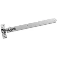SO-TECH® Torbeschlag Gartentorscharnier verstellbar Stahl verzinkt (2 St), Länge 495 - 550 mm, M16-Gewinde