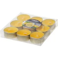 Steinhart Kerzen Teelicht Teelichter "Citronella", 9er-Pack Gelb 17/38 mm