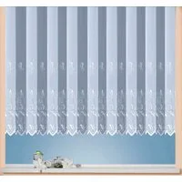 Weckbrodt Gardine Brüssel (1 St), Kräuselband, halbtransparent, Voile, echte Stickerei, Voile, halbtransparent, Bordüre, Kante, gebogt, Store