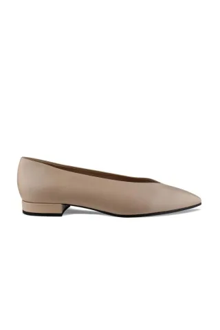 Loro Piana Rebecca Ballerinas Beige