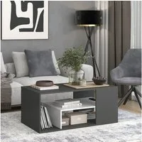 Vicco Couchtisch Edgar, Anthrazit/Weiß, 110 x 59 cm (1-St)