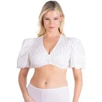 Madame Marie Dirndlbluse Dirndlbluse - VIONARA - weiß