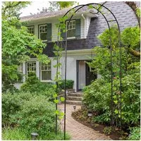 Outsunny Rosenbogen Pflanzbogen, Rankhilfe, Garten, Bogendach Rankbogen, 1 St., Gartenbogen, Dekorativ und vielseitig einsetzbar