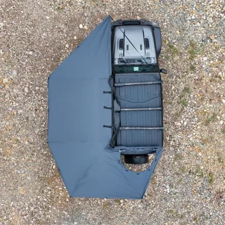 [EU Direct] APEXNOMAD 270Plus Freestanding Awning with LED Extended Left/Right Side 270 Car Awning Foldable Car Canopy C