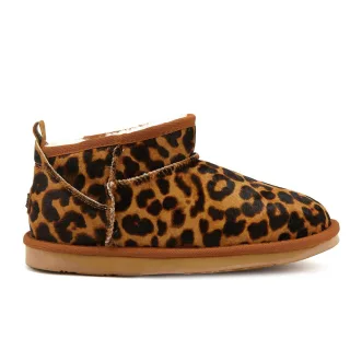 Gemütliche, ultrakurze Leoparden-Ankle-Boots für Kinder