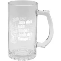 Geda Labels GmbH Bierglas Lass dich nicht Lumpen, 1-tlg., Glas, Klar, 500ml, in Geschenkverpackung