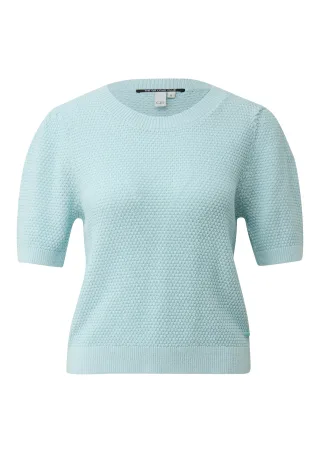 qs - Strickpullover blau - Gr. - M