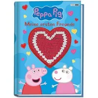 Peppa Pig: Meine ersten Freunde / Panini, Freundebuch mit Wendepailletten