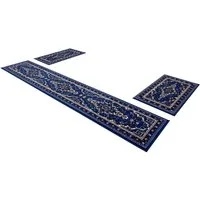 OTTO home Bettumrandung Oriental, Made in Belgium, Höhe 7 mm, (1-tlg), Läufer-Set, Kurzflor, Orient-Optik, mit Bordüre, pflegeleicht, elegant