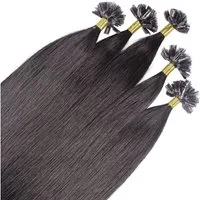 hair2heart Echthaar-Extension Premium Remy Bonding Extensions #4/0 Dunkelbraun 50cm