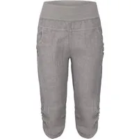 malito more than fashion Leinenhose malito Damen Hose aus Leinen, Stoffhose in Uni Farben, Freizeithose Capri Leinen Hose mit elastischem Bund