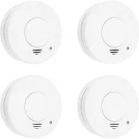 smartwares Rauchwarnmelder 4er Set batteriebetrieben (x H) 100 mm x 35 mm Rauchmelder