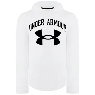 Under Armour -Konkurrent Terry Big Logo Herren White Hoodie