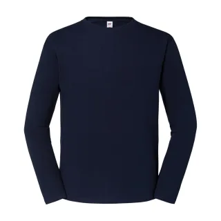 Fruit of the Loom - "Iconic 195" T-Shirt für Herren/Damen Unisex Langärmlig (Marineblau)