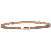 MIRROSI Ledergürtel Damen Gürtel Echtleder, Made in Italy, 18mm breit (Passt fast zu jeder Hosenschlaufe) Einheitsgröße (Geeignet für einen Hüftumfang von ca. 55 bis 100 cm)