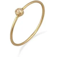 Elli Fingerring Stacking Kristalle 925 Silber Vergoldet