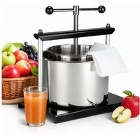 Mucola Entsafter Obstpresse Entsafter Fruchtpresse 5 Liter Edelstahl Saftpresse Presse, 0 W, rostfrei
