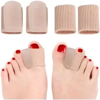 COOL-i ® Hallux-Bandage Zehenspreizer Gel – 2 Paar Soft-Silikon Zehentrenner, bei Hallux Valgus & Hammerzehen