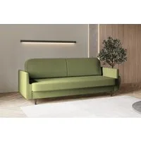 MOEBLO Schlafsofa POUCH, – Sofa Couch für Wohnzimmer elegantes Polstersofa 3-Sitzer-Sofa mit Bettfunktion, Wohnzimmermöbel und Schlaffunktion, (BxHxT): 221x87x84 cm