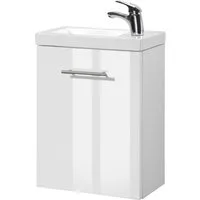 welltime Waschtisch-Set Trento, verschiedene Ausführungen und Farben, BxTxH: 40x23x56 cm, Gästebad SlimLine, Waschplatz