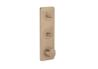 Hansgrohe Thermostat Modul 380/120 Unterputz FS Axor Citterio C 2 Verbr.Cubic brushed red gold, 497 49701310