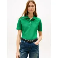 Tommy Hilfiger Poloshirt 1985 REG PIQUE POLO mit Logo-Stickerei, Seitenschlitze, Regular Fit