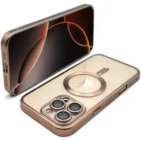 Wörleonline Handyhülle für iPhone 16 Pro / iPhone 16 Pro Max mit integriertem Kameraschutz, TPU Schutzhülle in passendem Titan-Farbton, MagSafe kompatible Hülle