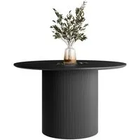 Lookway Esstisch OVI Runder Tisch mit geriffeltem Gestell (1x Tisch), Durchmesser: ⌀120 cm