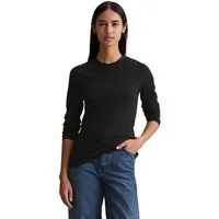 Marc O'Polo DENIM Langarmshirt Rundhalsausschnitt, slim fit, Bio-Baumwolle