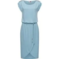 Ragwear Jerseykleid Ethany stylisches, langes Shirtkleid mit Bindegürtel