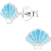 Order & Smile Schmuck Paar Ohrstecker Kinder Ohrstecker Muschel: Ohrringe Silber 925