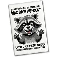 speecheese Magnet Waschbär Humor Spruch Souvenir Souvenir Magnet für Kollegen