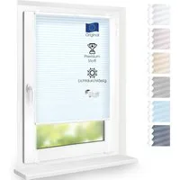 DomDeco Wabenplissee Premium Plissee ohne Bohren, lichtdurchlässig, Sichtschutz, verspannt, blickdicht, Klemmfix, UV-Schutz, modernes Fensterplissee