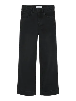 NAME IT - NKFROSE HW WIDE JEANS 1356-ON NOOS black denim - Gr. - 116