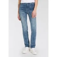 Arizona Gerade Jeans Ultra-Stretch Used-Look-Waschung
