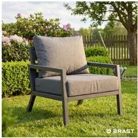 BRAST Gartenlounge-Set Aluminium Adria, viele Varianten & Module, (Loungemöbel Essgruppe Gartenmöbel, bis zu 5 Personen, Sofa Sessel Tisch), Loungesessel