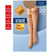 Nur Die Kniestrümpfe 20 DEN Damen (1er/3er/6er/9er Pack, 2-Paar) Knie-strümpfe thermo-socken overknee