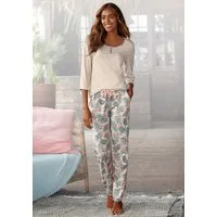 LASCANA Pyjama (Set, 2 tlg) mit gemusterter Hose