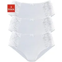 petite fleur by Lascana Hüftslip (3er-Pack) aus elastischer Baumwoll-Qualität