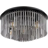 GLOBO LIGHTING Deckenleuchte GORLEY, ohne Leuchtmittel, Design Glasstäbe, Deckenlampe, Wohnzimmer, Esszimmer