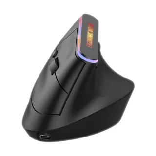M820 Ergonomic Vertical Wireless Mouse 800-1600DPI 2.4G/bluetooth Dual Mode Rechargeable Mute Mice for PC Laptop Compute